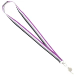Metal Whistle on Asexual Lanyard
