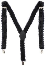 Black 2.5cm Sequin Braces