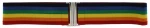 Rainbow Striped Belt with Clasp