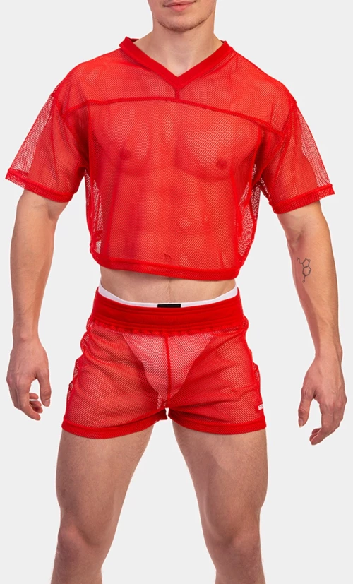 Mesh T-Shirt Ferry Red