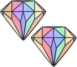 Αυτοκόλλητα - Καλύμματα Θηλών Pastel Rainbow Diamond