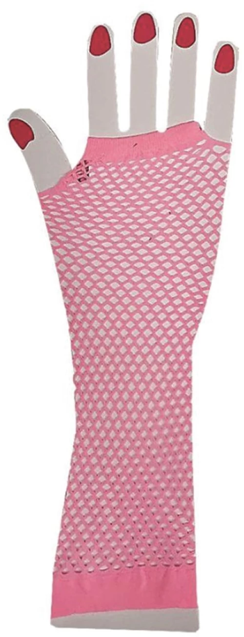 Γάντια με Δίχτυ Ροζ 30cm