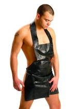 Short latex apron