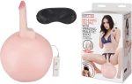 LUX FETISH Inflatable Sex Ball With Vibrating Realistic Dildo