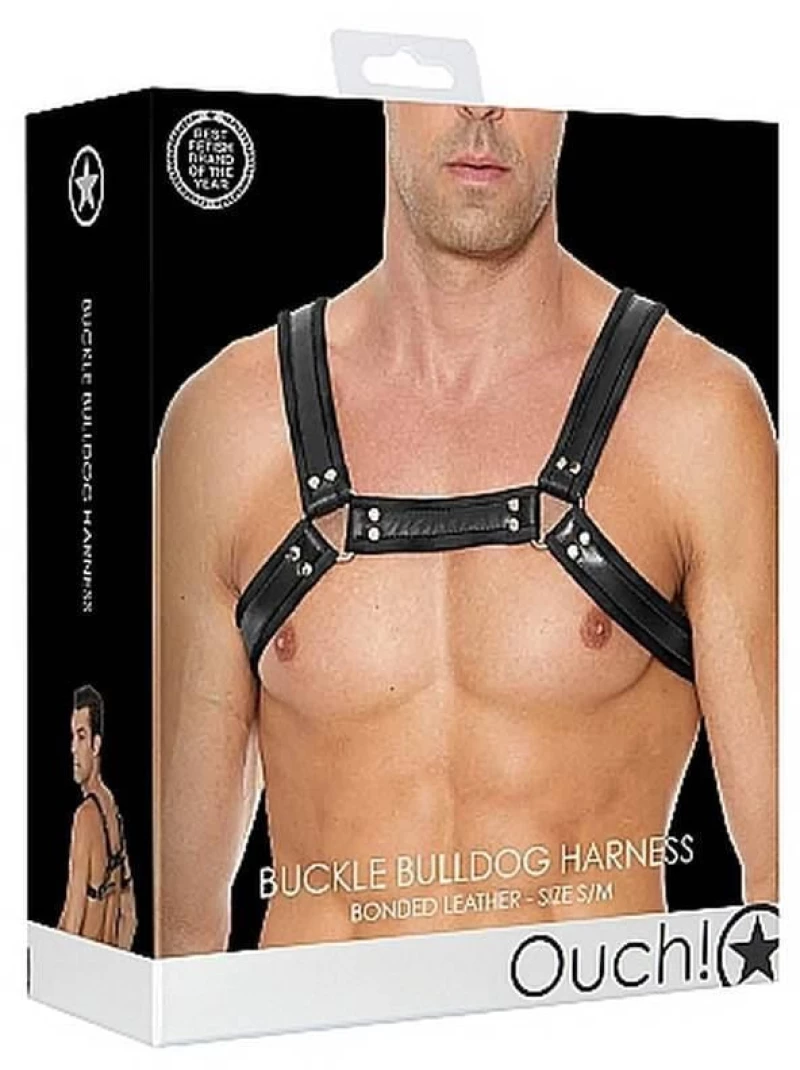 Buckle Bulldog Harness - Black