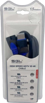 Καλώδιο HDMI γωνιακό - 90° - 1592F - Male/Male - 1.5m - 095226