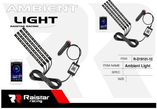 Σετ φωτισμού καμπίνας αυτοκινήτου LED - R-D19101-P12 - 110020