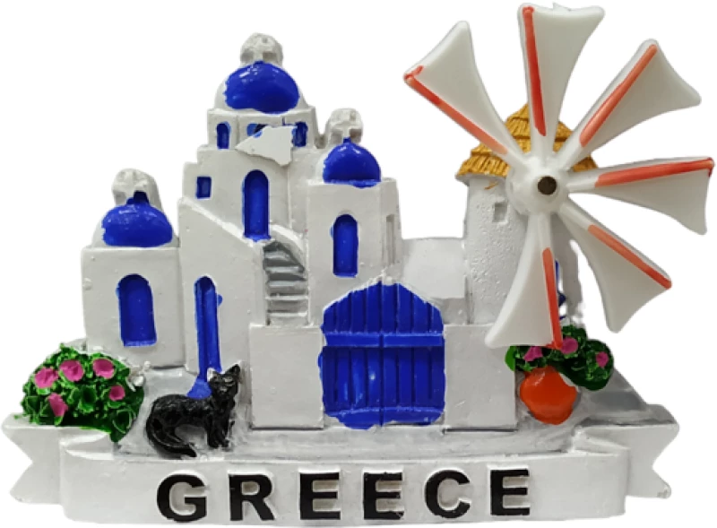 Tουριστικό μαγνητάκι Souvenir – Σετ 12pcs - Resin Magnet - 678177