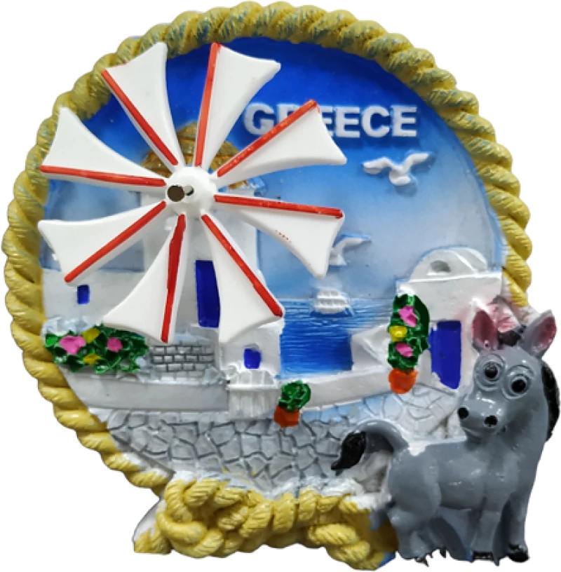 Tουριστικό μαγνητάκι Souvenir – Σετ 12pcs - Resin Magnet - 678181