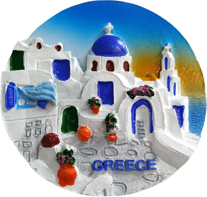 Tουριστικό μαγνητάκι Souvenir – Σετ 12pcs - Resin Magnet - 678234