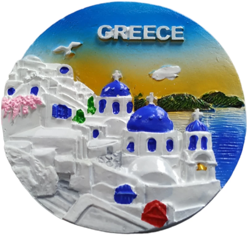 Tουριστικό μαγνητάκι Souvenir – Σετ 12pcs - Resin Magnet - 678239