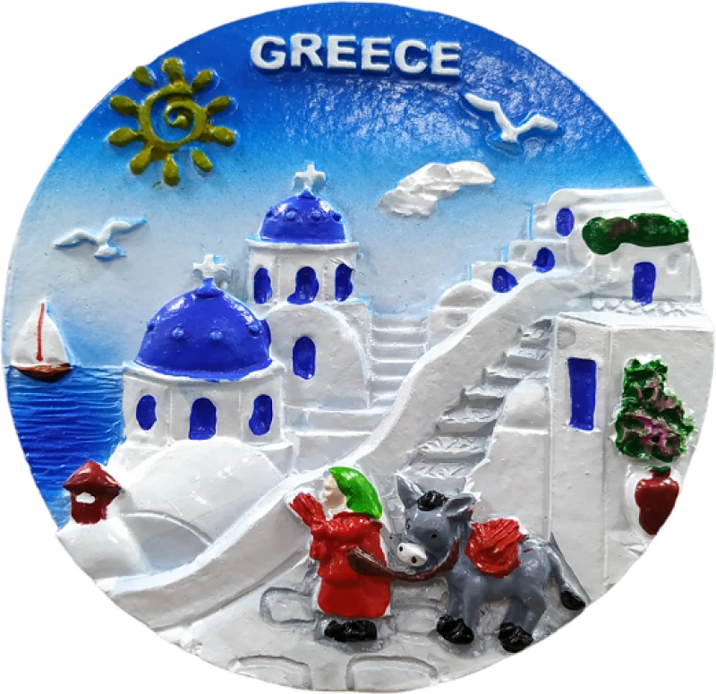 Tουριστικό μαγνητάκι Souvenir – Σετ 12pcs - Resin Magnet - 678247