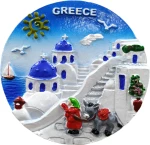 Tουριστικό μαγνητάκι Souvenir – Σετ 12pcs - Resin Magnet - 678247