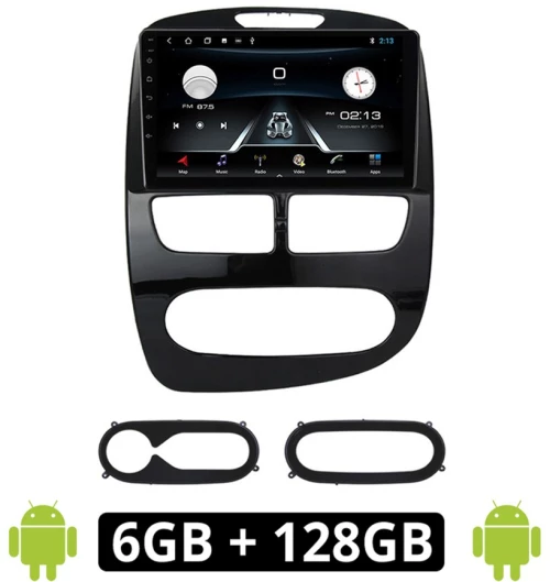 RENAULT CLIO (2012 - 2015) Android οθόνη αυτοκίνητου 6GB με GPS WI-FI (ηχοσύστημα αφής 10" ιντσών OEM Youtube Playstore MP3 USB Radio Bluetooth Mirrorlink εργοστασιακή, 4x60W, AUX) RE376-6GB