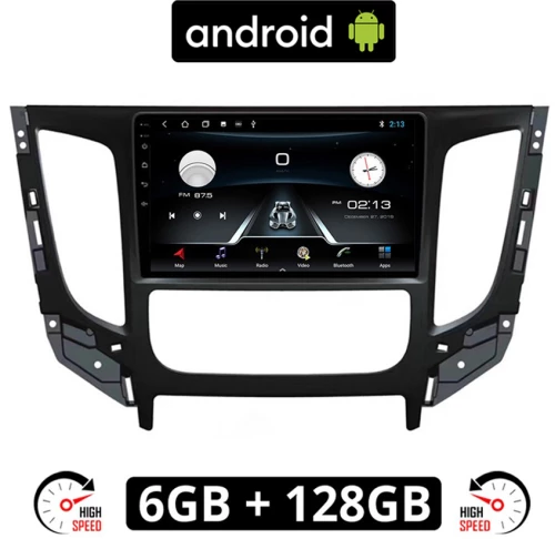 MITSUBISHI L200 (2015 - 2019) CLIMA  Android οθόνη αυτοκίνητου 6GB με GPS WI-FI (ηχοσύστημα αφής 9" ιντσών OEM Youtube Playstore MP3 USB Radio Bluetooth Mirrorlink εργοστασιακή, 4x60W, AUX) MIT79-6GB