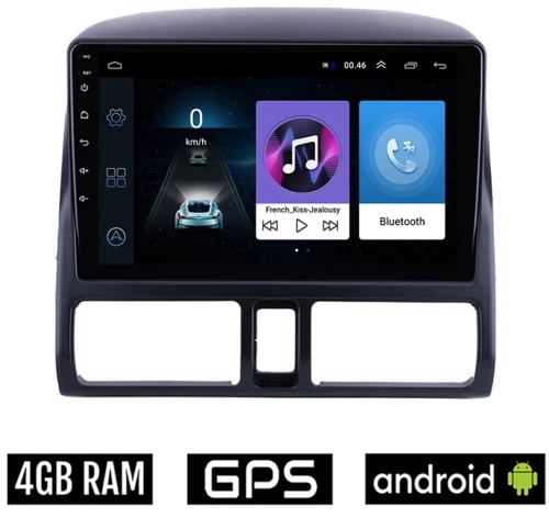 HONDA CRV (1996 - 2006) CLIMA Android οθόνη αυτοκίνητου 4GB με GPS WI-FI (ηχοσύστημα αφής 9" ιντσών OEM Youtube Playstore MP3 USB Radio Bluetooth Mirrorlink εργοστασιακή, 4x60W, AUX)