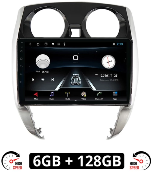 NISSAN NOTE (μετά το 2012) Android οθόνη αυτοκίνητου 6GB με GPS WI-FI (ηχοσύστημα αφής 10" ιντσών OEM Youtube Playstore MP3 USB Radio Bluetooth Mirrorlink εργοστασιακή, 4x60W, AUX) NIS552C-6GB