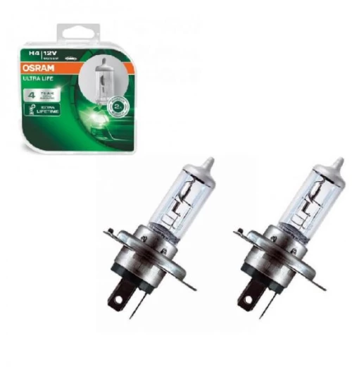 Λάμπες Αλογόνου H4 12V 60/55w Ultra Life Osram 64193ULT 2 Τεμάχια 0015209