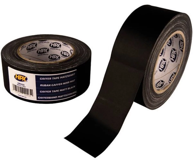 HPX GAFFER TAPE ΜΑΥΡΗ ΜΑΤ  48mm x 25m 502501122