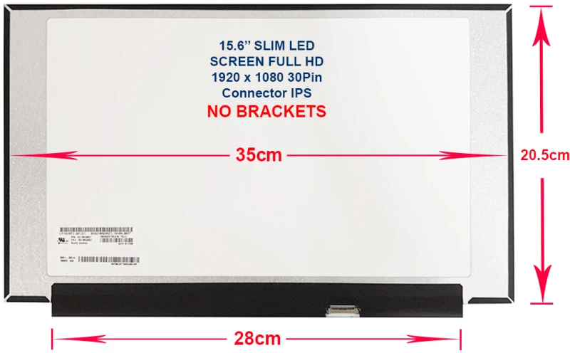 Οθόνη Laptop N156HCA-EAA REV C1 15.6 FHD NT156FHM-N61  (Κωδ. 1-SCR0016)