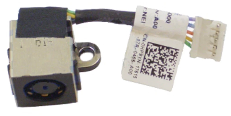 Βύσμα Τροφοδοσίας DC Power Jack Socket Dell Inspiron 14z N411z DC Power Input Jack with Cable HP9YN 0HP9YN OEM (κωδ.3704)