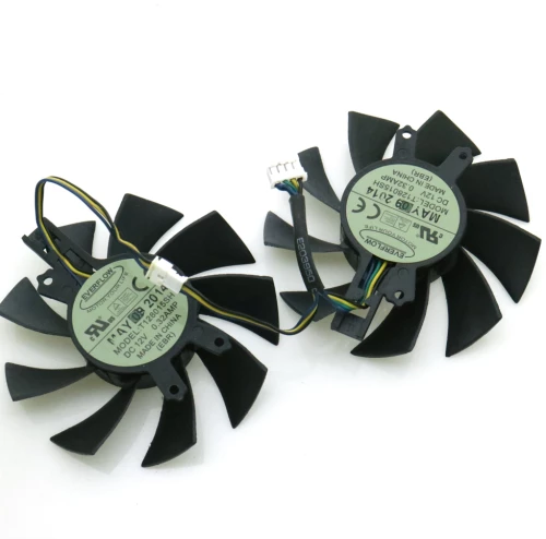 Ανεμιστηράκι - GPU Cooling Fan for EVERFLOW GTX1060 gtx960 GTX950 GTX750 TiGTX950 0.32AMP 4Pin 75mm T128015SH OEM (Κωδ. 80956)