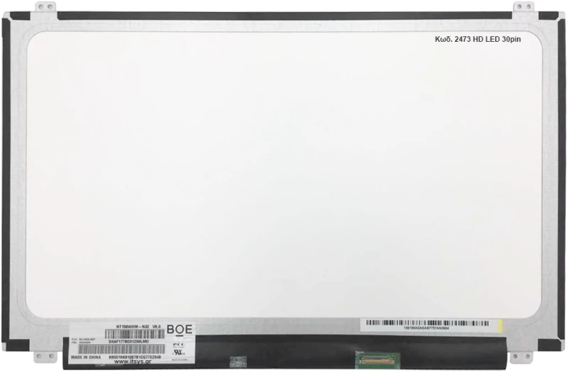 Οθόνη Laptop  Panel DELL Latitude 3500 Laptop screen - HD LED 30pin (R) Slim   (Κωδ. 2473)