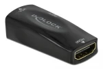 DELOCK αντάπτορας HDMI σε VGA 66560  1080p/60Hz  μαύρος