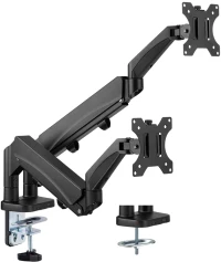 BRATECK βάση γραφείου LDT56-C024 για 2 οθόνες 17"-32"  έως 9kg ανά οθόνη