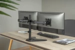 BRATECK βάση γραφείου LDT66-T024 για 2 οθόνες 17"-32"  έως 9kg ανά οθόνη