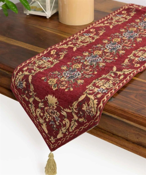 τραβέρσα  (33cm X 125cm)  tr46 μπορντώ - -