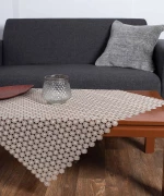 Φερβολιτέ (140cm x 140cm) μπέζ - -