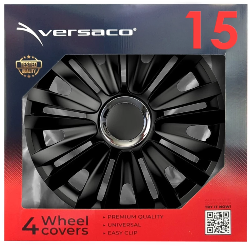 AMIO ΤΑΣΙ 15" ROYAL RC BLACK ΣΕΤ ΣΕ ΚΟΥΤΙ - 4 ΤΕΜ 6162/AM