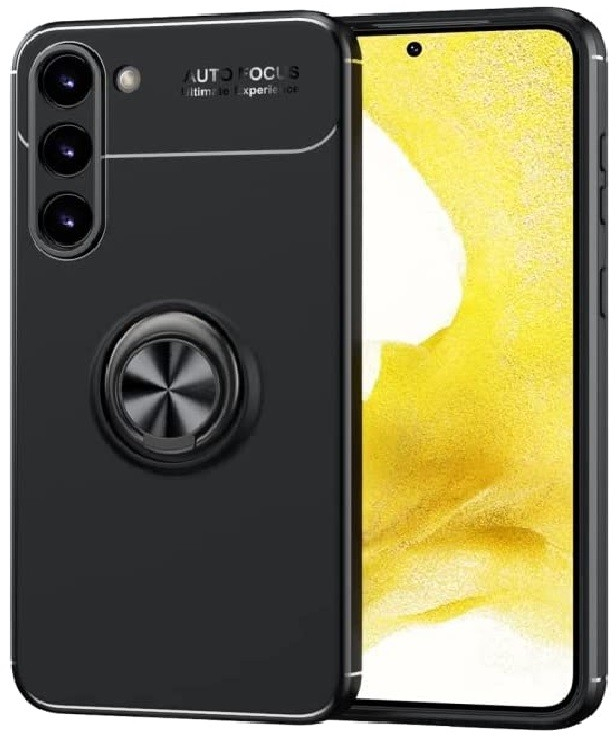 Θήκη Ancus AutoFocus Shock Proof με Ring Holder για Samsung SM-S916B Galaxy S23+ 5G Μαύρη