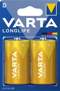 VARTA LongLife Αλκαλικές Μπαταρίες D 1.5V 2τμχ