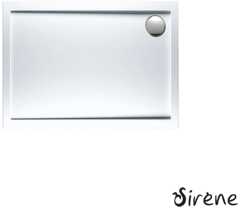 SIRENE EXTRA FLAT E11080-300 Ορθογώνια Ακρυλική Ντουζιέρα White 110x80cm