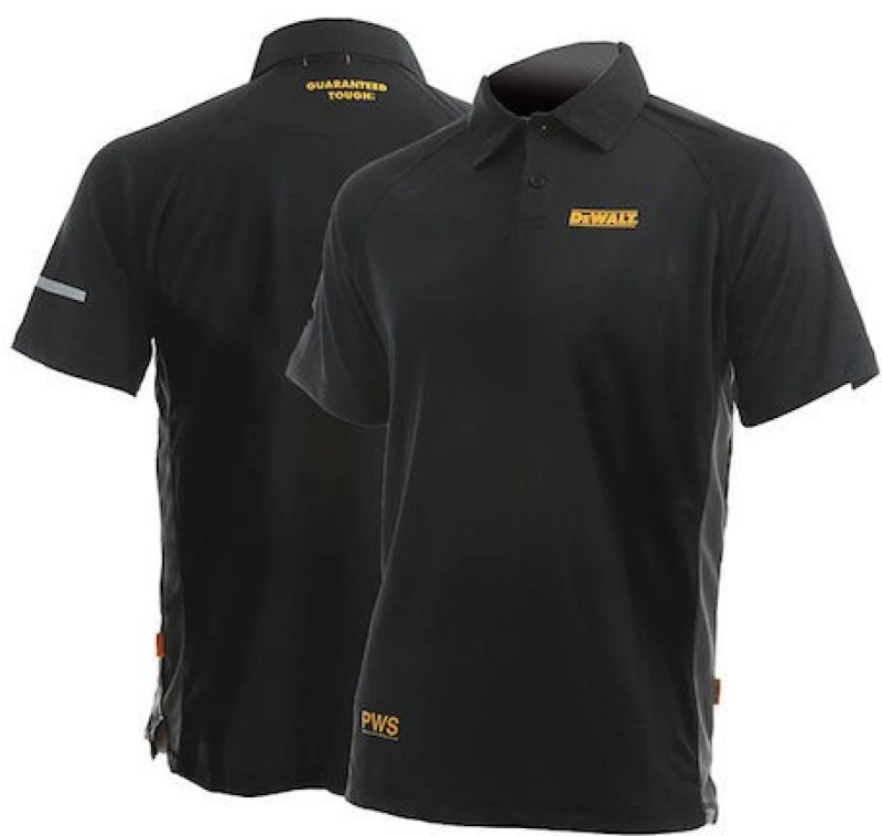 DEWALT DWC125-013 Μπλουζάκι POLO RUTLAND Μαύρο - Γκρι M