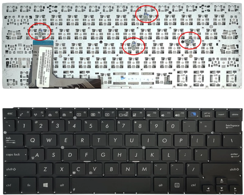 Πληκτρολόγιο Laptop Keyboard for Asus Notebook TAICHI31 series US layout Black OEM(Κωδ.40786USNOFR)