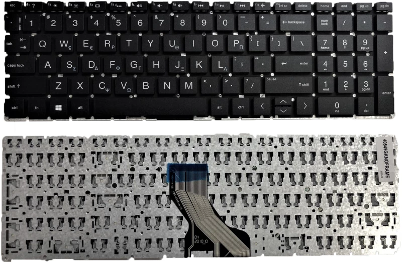 Πληκτρολόγιο  Laptop HP 17-cn0001nv keyboard OEM (Κωδ.40549GRNOFRAME)