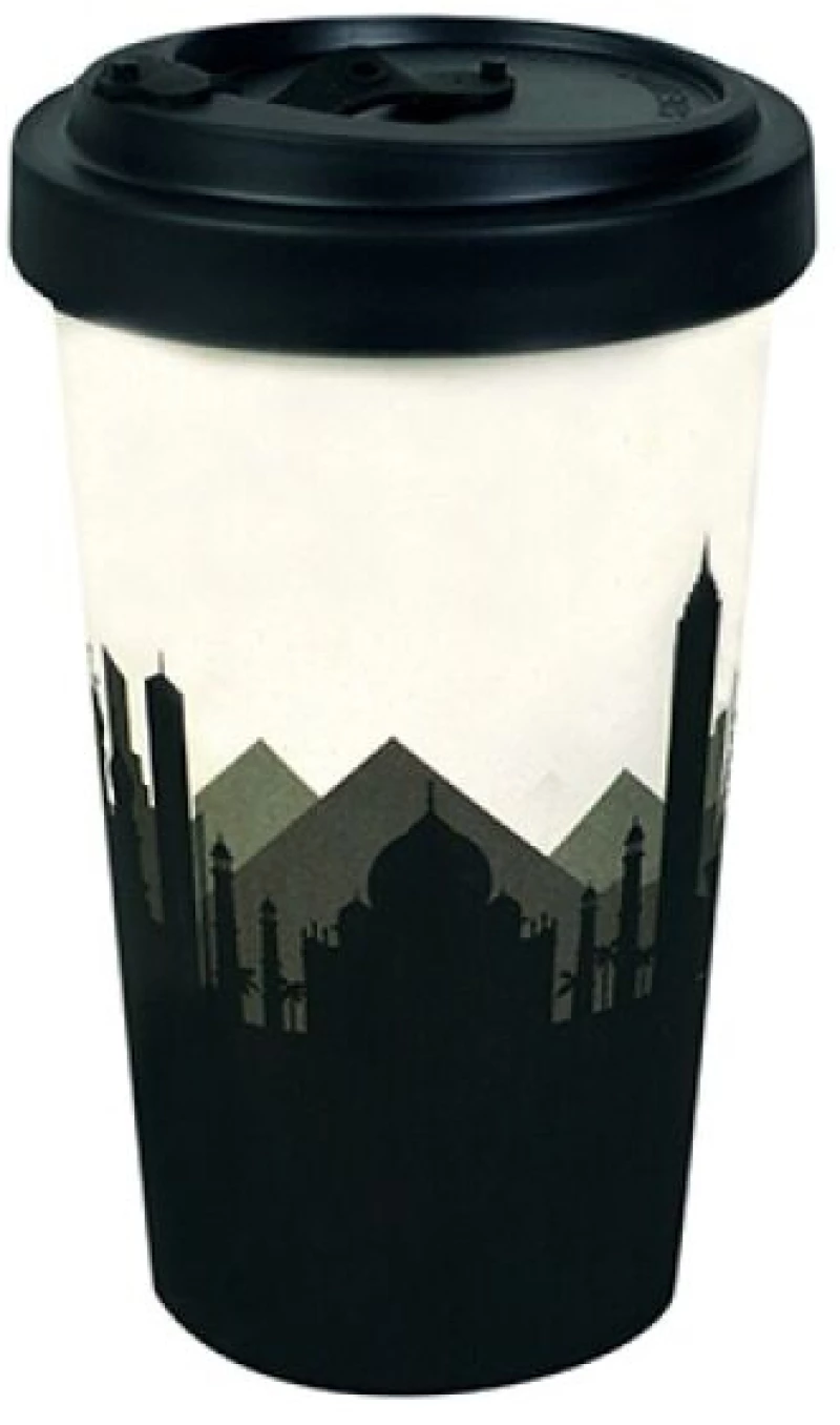 Κούπα μπαμπού με καπάκι Around the World 400 ml Woodway