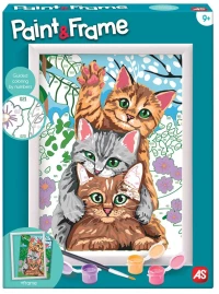 341250 PAINT - FRAME ΖΩΓΡΑΦΙΖΩ ΜΕ ΑΡΙΘΜΟΥΣ FUNNY KITTIES ΓΙΑ ΗΛΙΚΙΕΣ 9+ ΧΡΟΝΩΝ