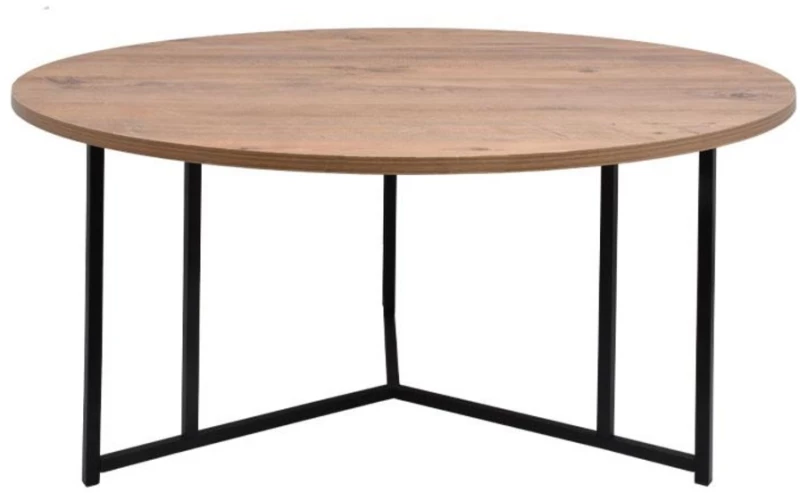 366541 ΤΡΑΠΕΖΑΚΙ ΣΑΛΟΝΙΟΥ ΣΤΡΟΓΓΥΛΟ FYLLIANA DIAMOND GREY OAK 90.5X46ΕΚ