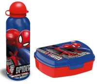378871 Σετ φαγητοδοχείο 17,5x12,5xY6εκ. - παγούρι 500ml `Spiderman`
