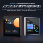 GloboStar® 80095 SONOFF NSPanel86PW Wi-Fi & Zigbee 3.0 Smart Scene Wall Switch (86/EU Type) - AC 100-240V - Integrated HMI Touch Panel - Smart Controller & Gateway for All Smart Devises