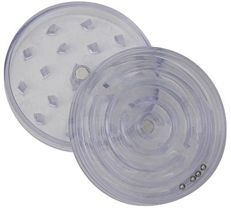 Grinder Τρίφτης Πλαστικός Διάφανος 52mm «Game Labyrinth» - 2 Parts
