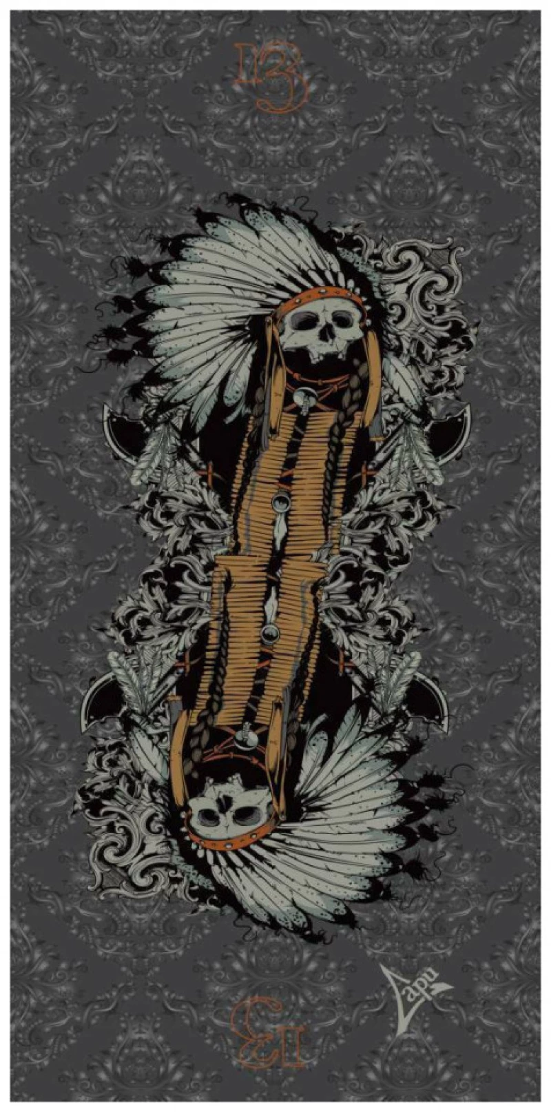 Μαντήλι Πολλαπλών Χρήσεων BANDANA INDIAN SKULL APU Κωδ. 80517
