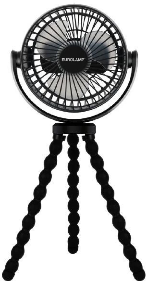 ΑΝΕΜΙΣΤΗΡΑΣ ΕΠΙΤΡΑΠΕΖΙΟΣ ΜΑΥΡΟΣ Φ12 5W ΕΥΚΑΜΠΤΟ ΤΡΙΠΟΔΟ ΕΠΑΝΑΦΟΡΤΙΖΟΜΕΝΟΣ 300-20503