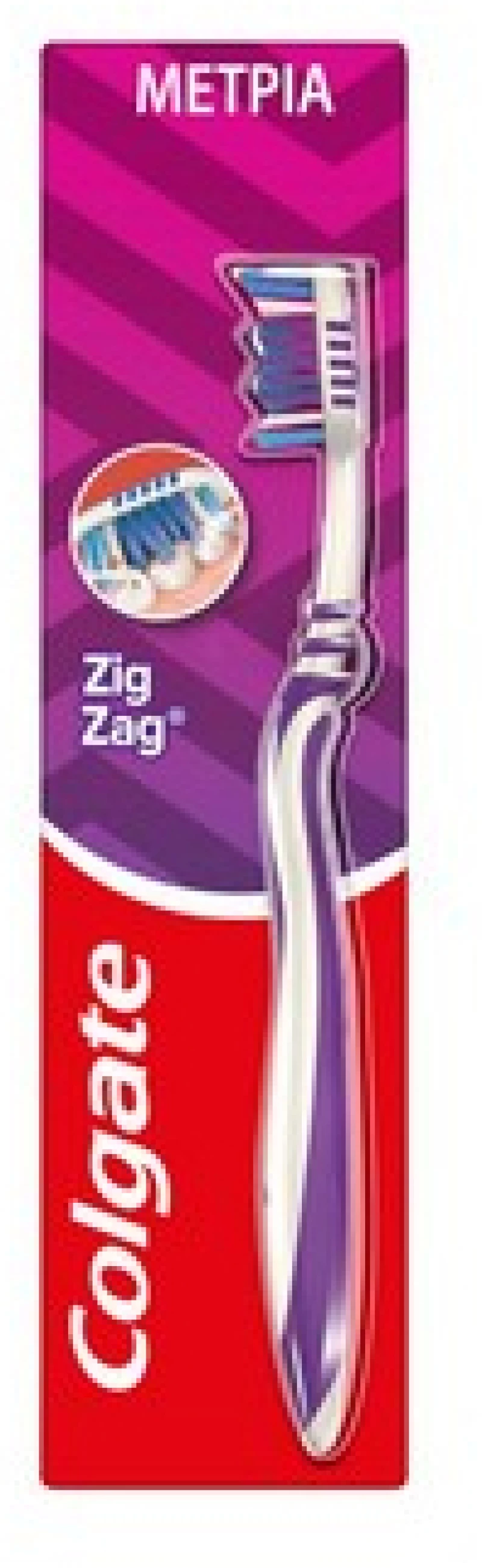 Colgate Zig Zag Medium Toothbrush White Purple Color