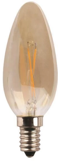 ΛΑΜΠΑ LED ΜΙΝΙΟΝ CROSSED FILAMENT 4.5W E14 2400K 220-240V GOLD DIMMABLE 147-78765
