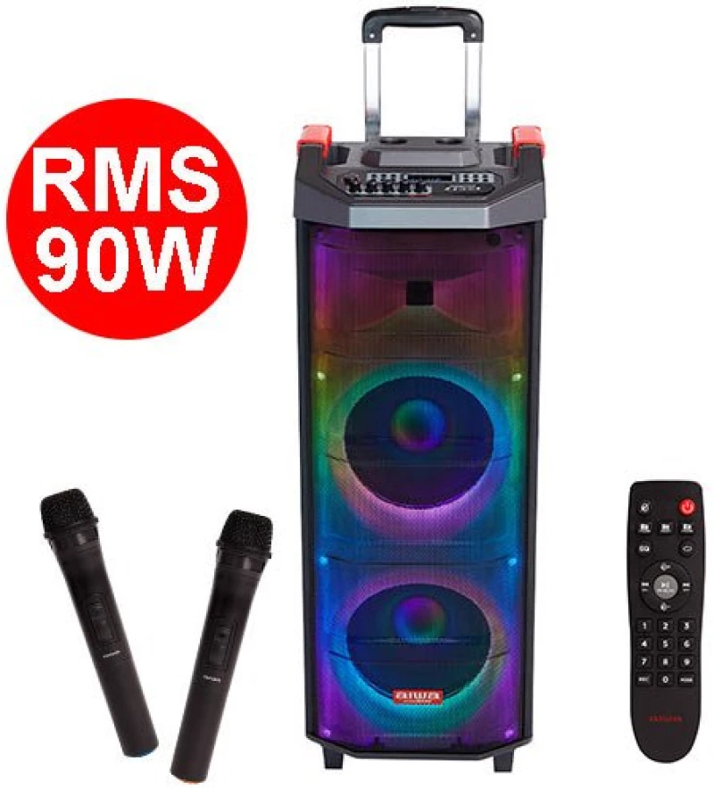 AIWA PORTABLE TWS TROLLEY PARTY SPEAKER RGB LIGHTING RMS 90W